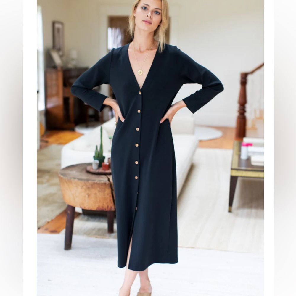 Emerson Fry Long Black Dress Sz XS